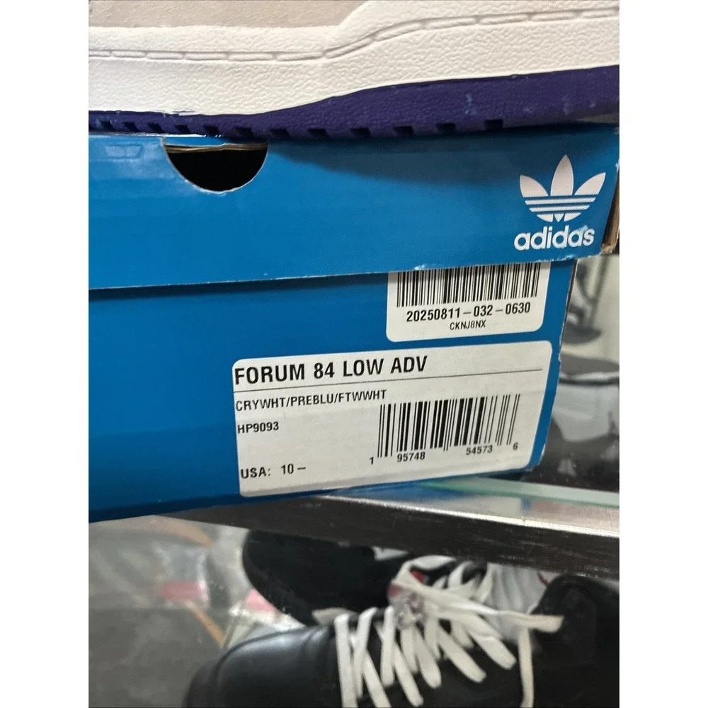 Adidas Forum 84 Low ADV Original RETRO COLORS HP9093 White Suede SZ 10.5 New